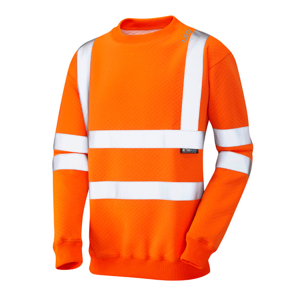 LEO WINKLEIGH  Crew Neck Hi-Vis Sweatshirt