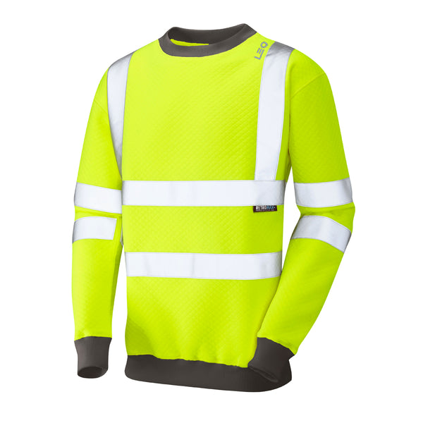 LEO WINKLEIGH  Crew Neck Hi-Vis Sweatshirt