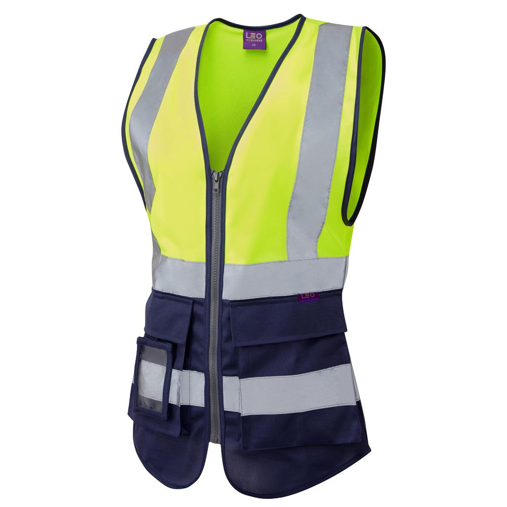LEO LYNMOUTH  Superior Womens Hi-Vis Waistcoat Vest
