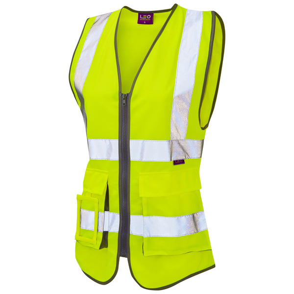 LEO LYNMOUTH  Superior Womens Hi-Vis Waistcoat Vest