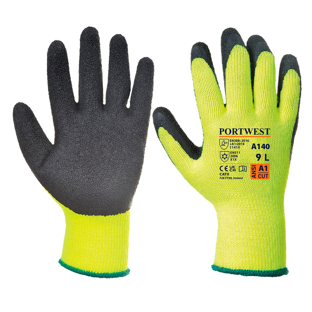 Portwest Thermal Latex Grip Glove A140