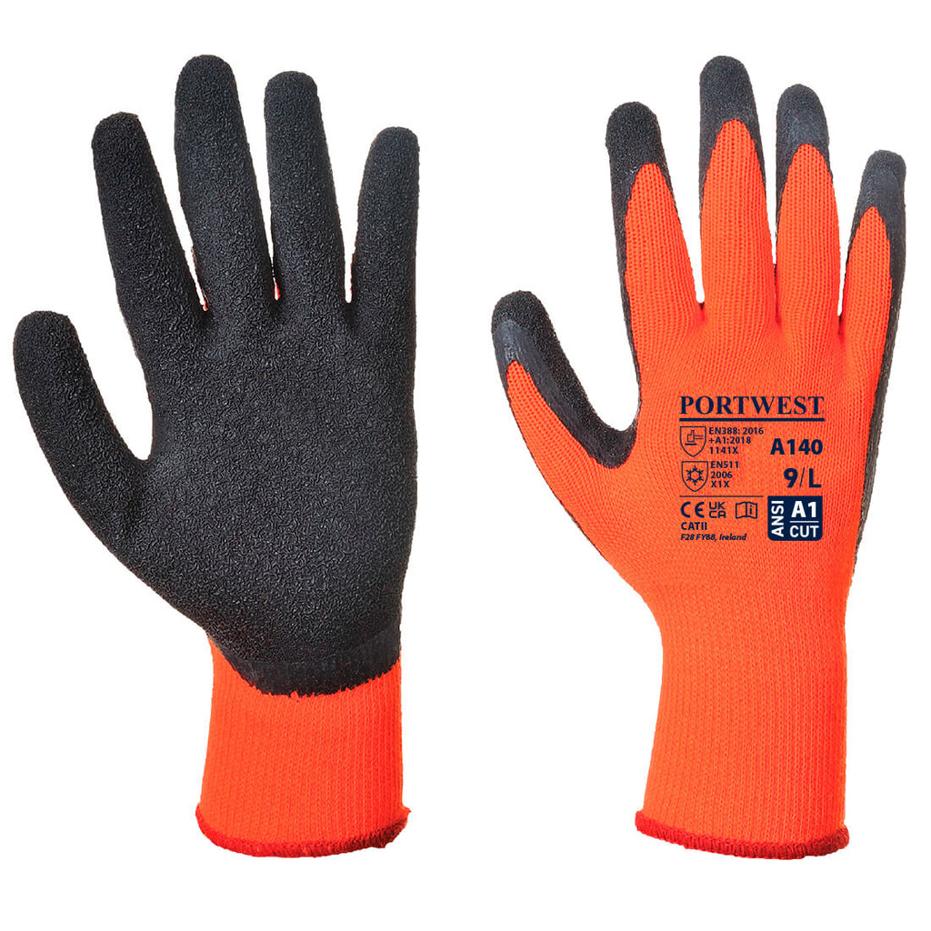 Portwest Thermal Latex Grip Glove A140