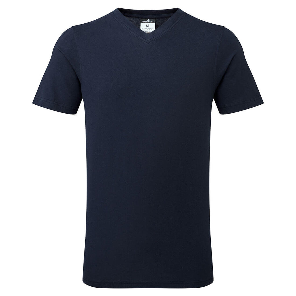 Portwest V-Neck Cotton T-Shirt B197