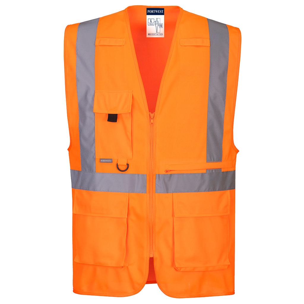 Hi-Vis Tablet Pocket Executive Safety Vest  C357