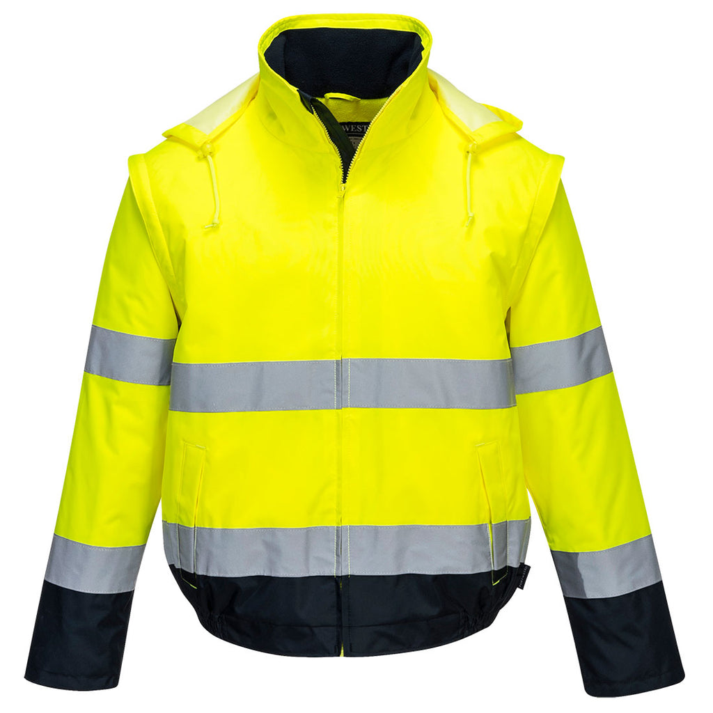 Portwest Hi-Vis 2-in-1 Bomber Jacket C464