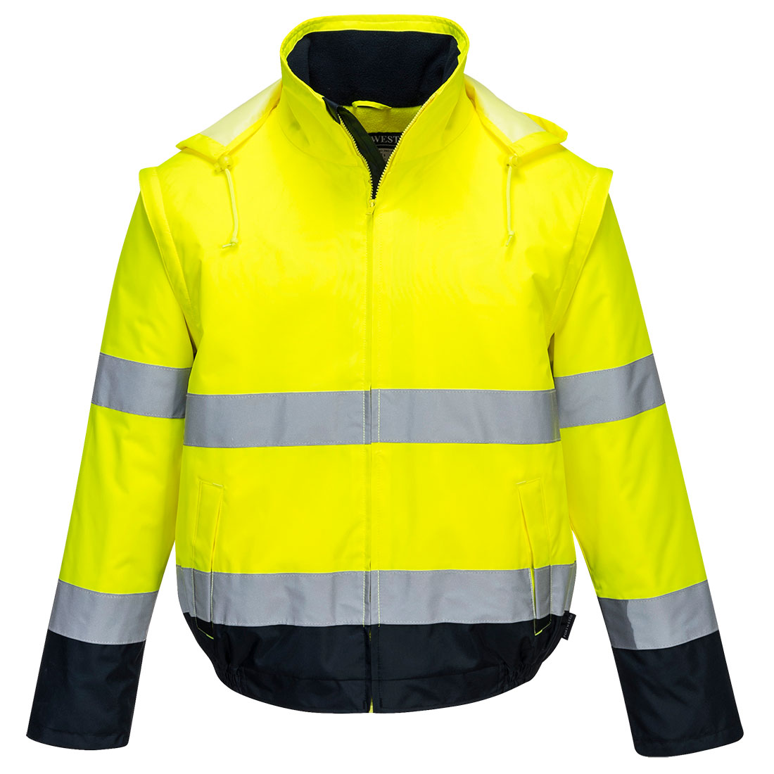 Portwest Hi-Vis 2-in-1 Bomber Jacket C464