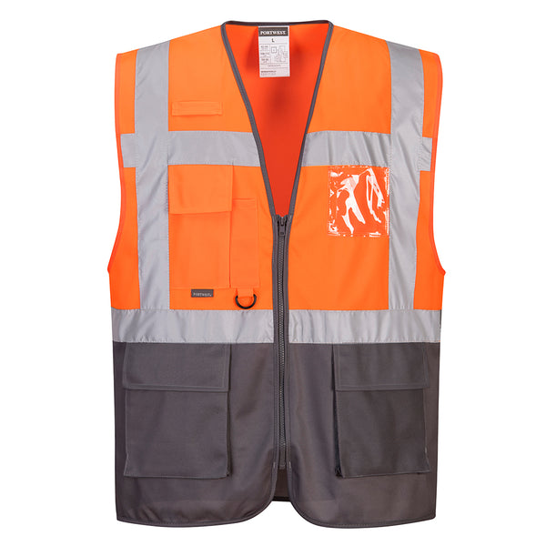 Warsaw Hi-Vis Contrast Executive Safety Vest  C476