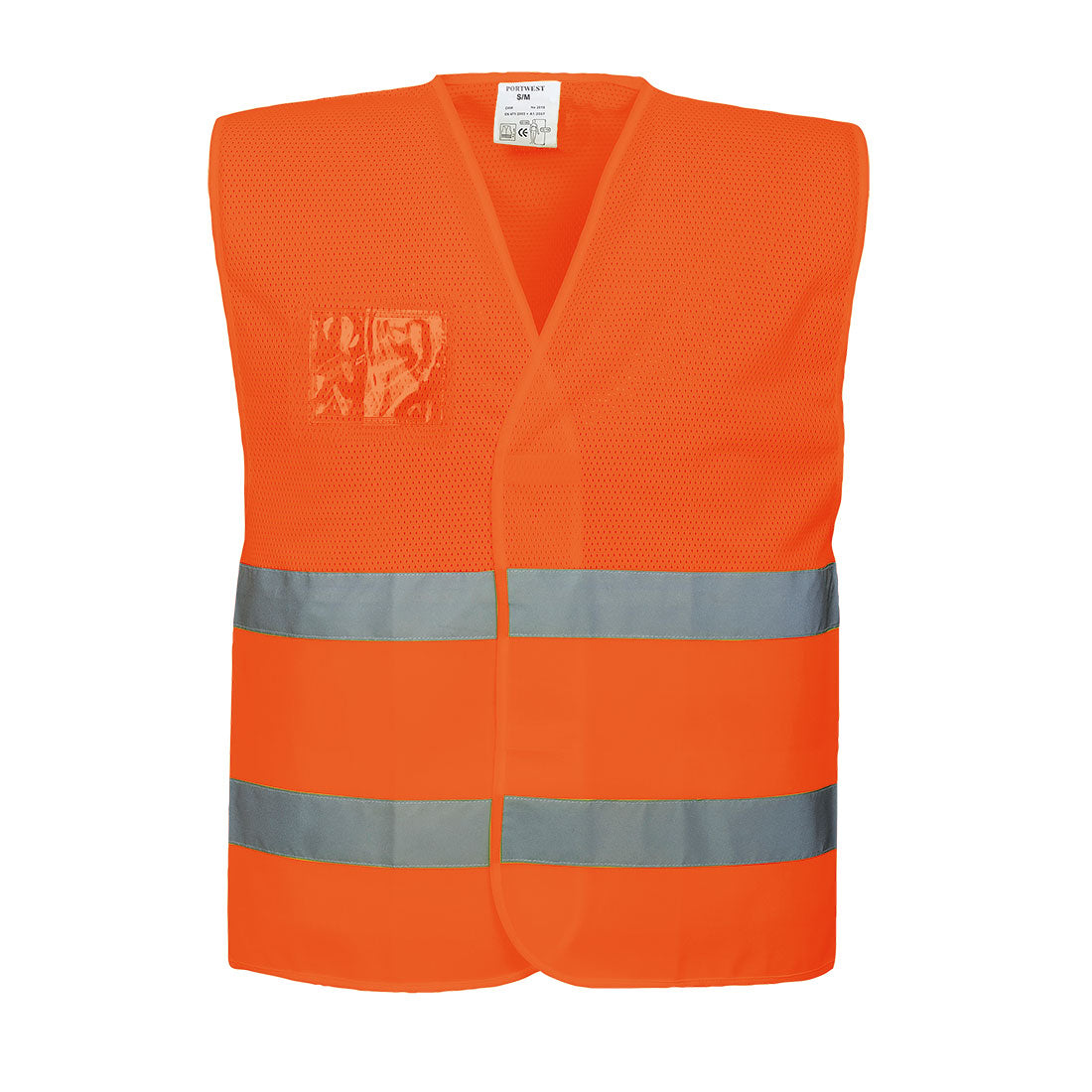 Hi-Vis Half Mesh Two Band Safety Vest  C494