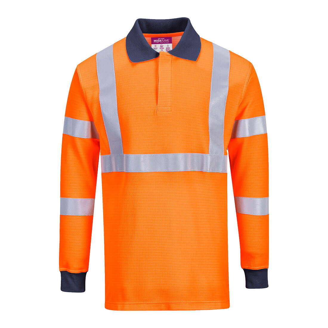 Portwest Flame Resistant Hi-Vis Poloshirt FR76