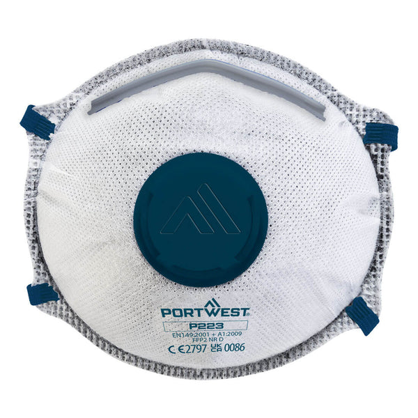 FFP2 Carbon Valved Dolomite Respirator (Pk10) P223