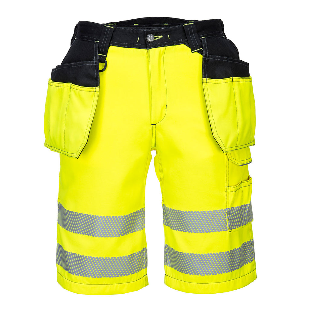 Portwest PW3 Hi-Vis Holster Pocket Shorts PW343