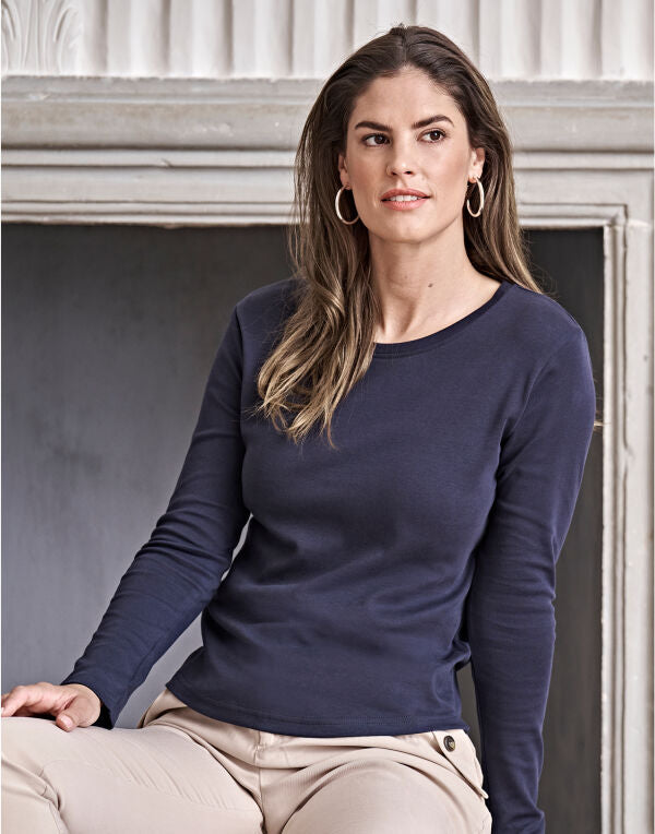 Tee Jays Ladies' Long Sleeve Interlock Tee TJ590 TJ590