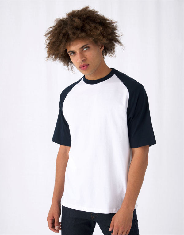 B&C Mens Short Sleeve Baseball Tee TU020 TU020