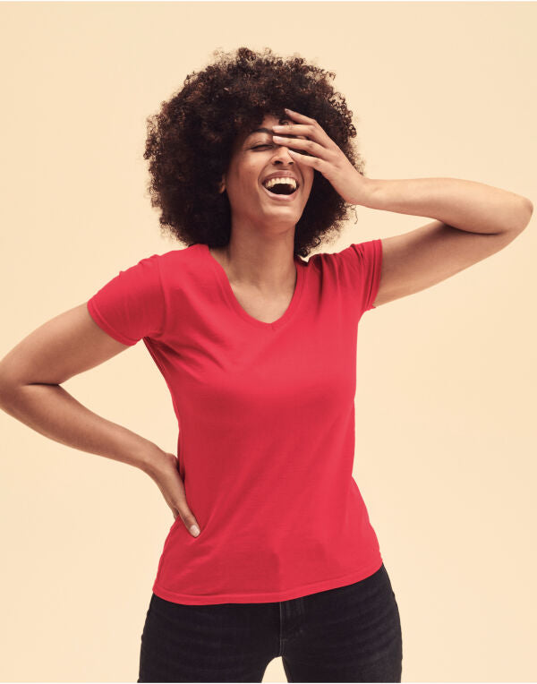 Fruit Of The Loom Ladies' Valueweight V-Neck T-Shirt 61398 61398