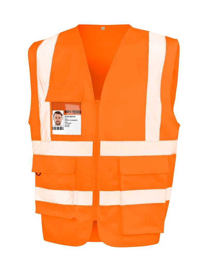 WORK-GUARD by Result Heavy Duty Polycotton Security Safety Vest R477X