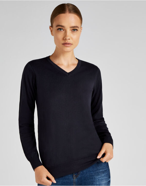 Kustom Kit Regular Fit Arundel Long Sleeve V-Neck Sweater KK353 KK353