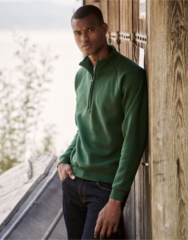Fruit Of The Loom Men's Premium Zip Neck Sweat 62032 62032