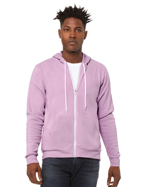 Bella Canvas Unisex Poly-Cotton Fleece Full-Zip Hoodie CA3739 CA3739