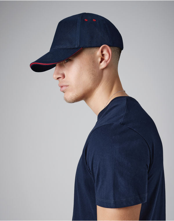 Beechfield  Ultimate 5 Panel Cap Sandwich Peak B15C B15C