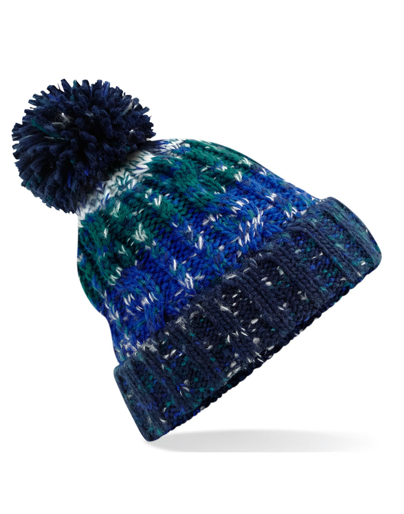 Beechfield  Corkscrew Pom Pom Beanie B486