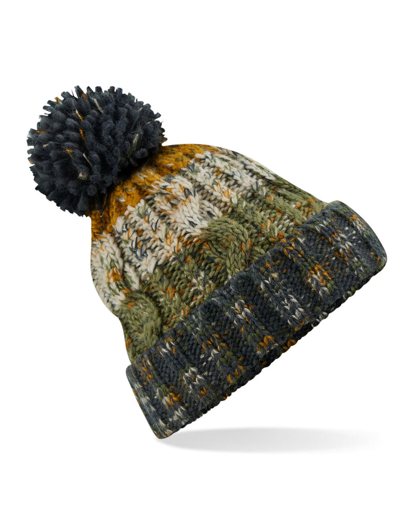 Beechfield  Corkscrew Pom Pom Beanie B486