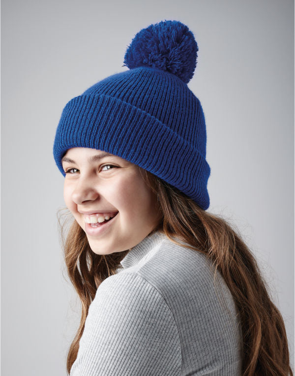 Beechfield  Junior Reflective Bobble Beanie B406B B406B