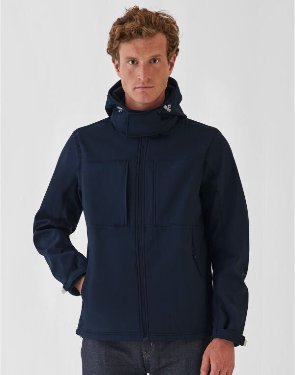 B&C Men's Hooded 3-Layer Softshell JM950 JM950