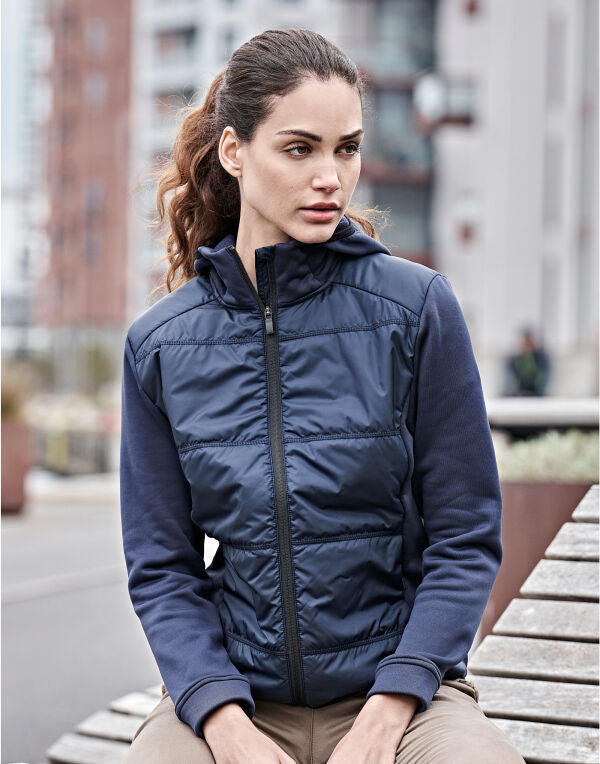Tee Jays Women's Hybrid-Stretch Hooded Jacket TJ9113 TJ9113