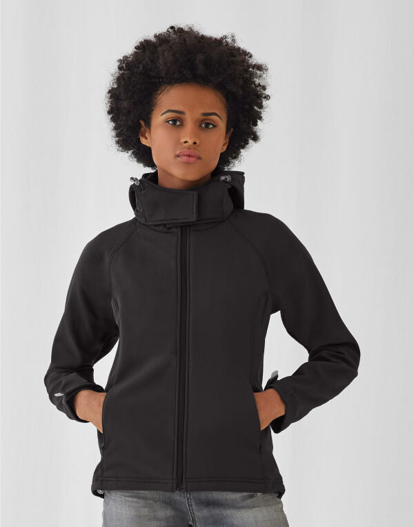 B&C Women's Hooded 3-Layer Softshell JW937 JW937