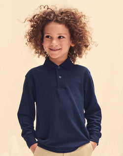 Fruit Of The Loom Kid's 65/35 L/Sleeve Polo 63201 63201