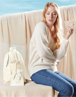 Westford Mill Organic Cotton Draw Cord Bag W118 W118