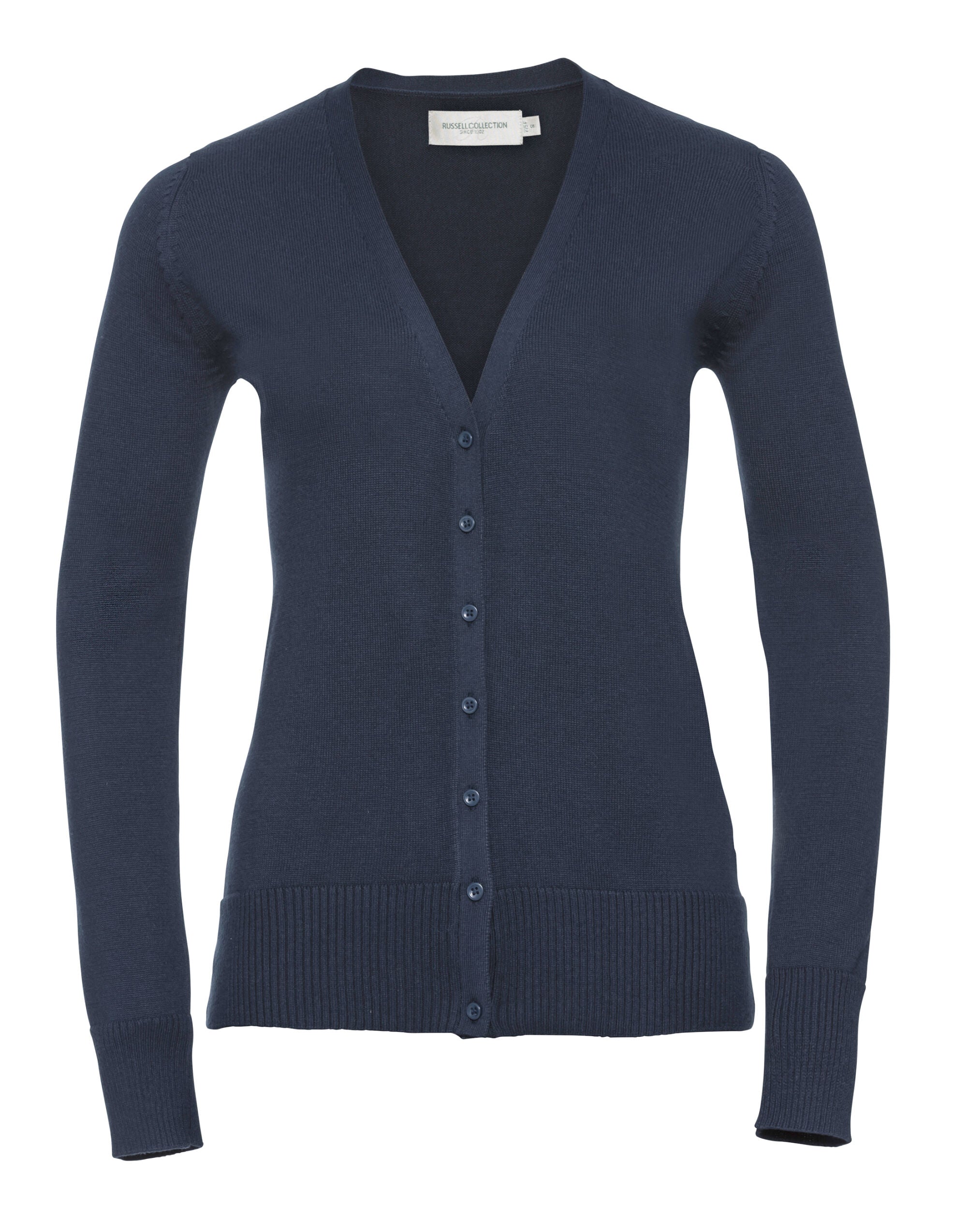 Russell Collection Ladies'  V-Neck Knitted Cardigan 715F