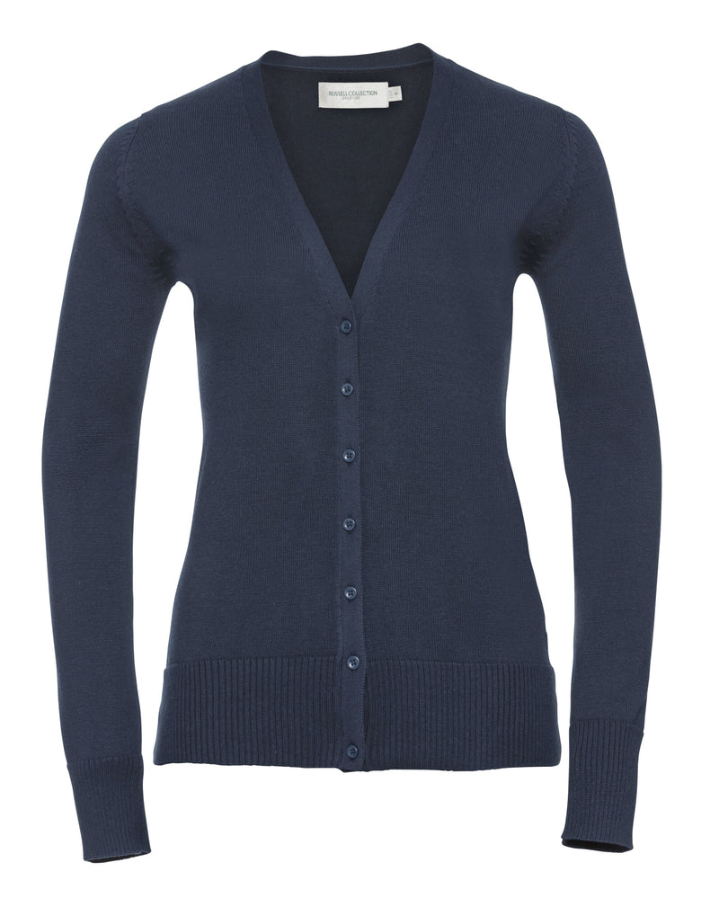 Russell Collection Ladies'  V-Neck Knitted Cardigan 715F