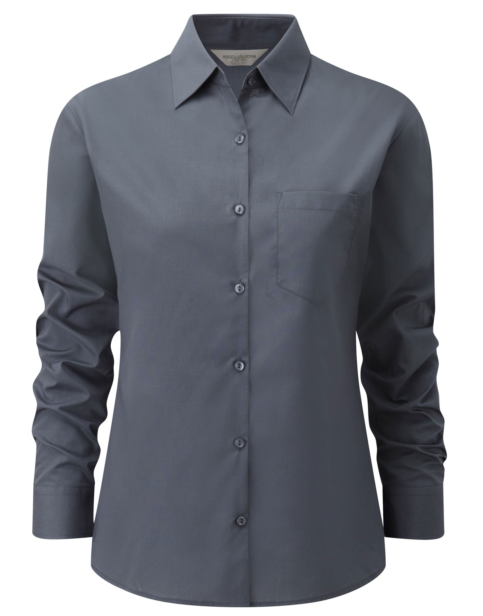 Russell Collection Ladies' Long Sleeve Classic Polycotton Poplin Shirt 934F