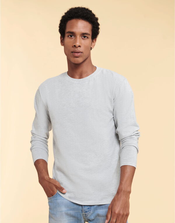 Fruit Of The Loom Men's Iconic 195 Premium Long Sleeve T 61360 61360