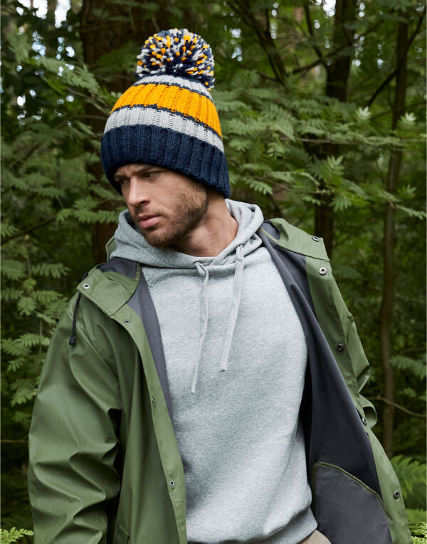 Beechfield  Hygge Striped Beanie B392 B392