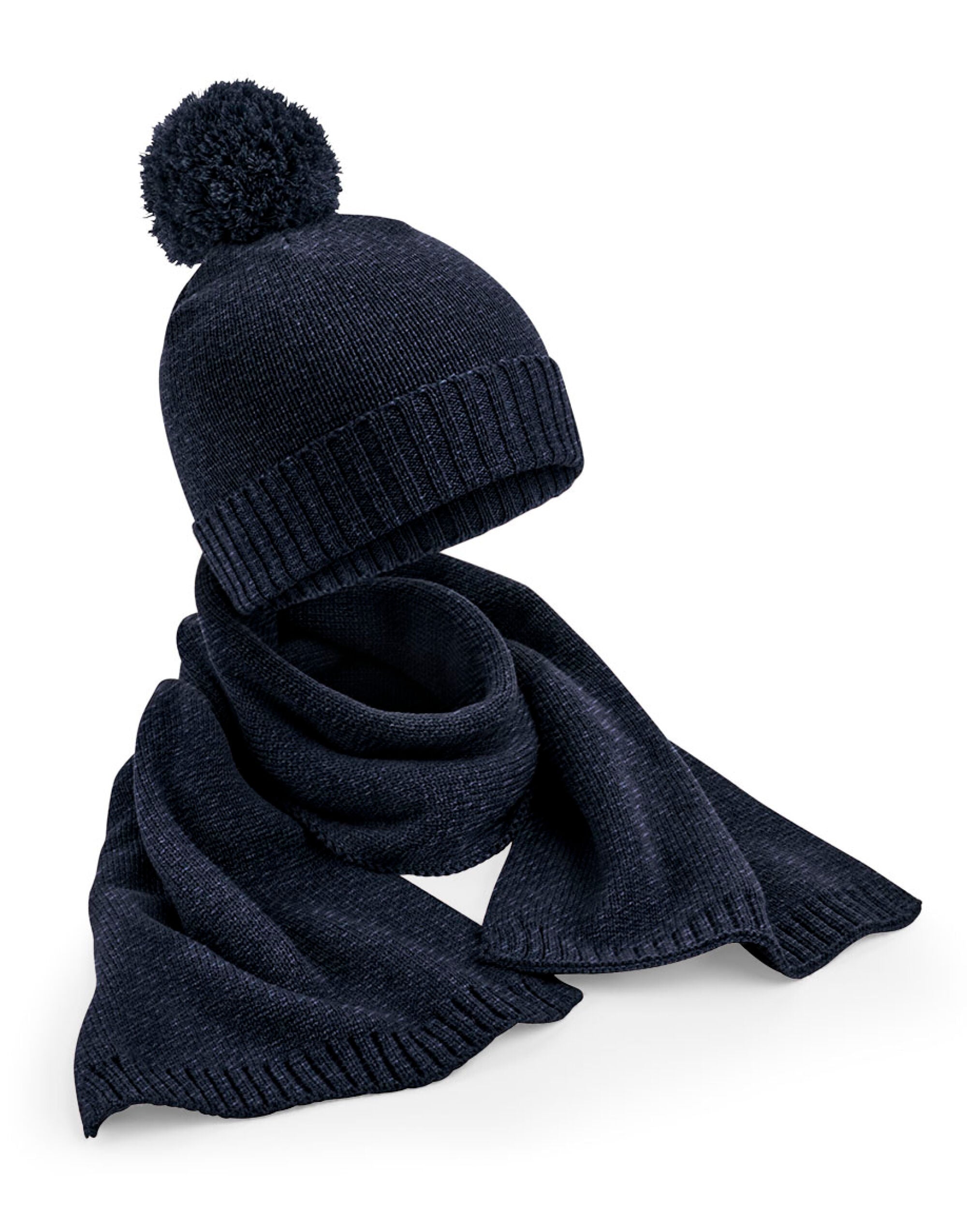 Beechfield Knitted Scarf & Beanie Gift Set B401