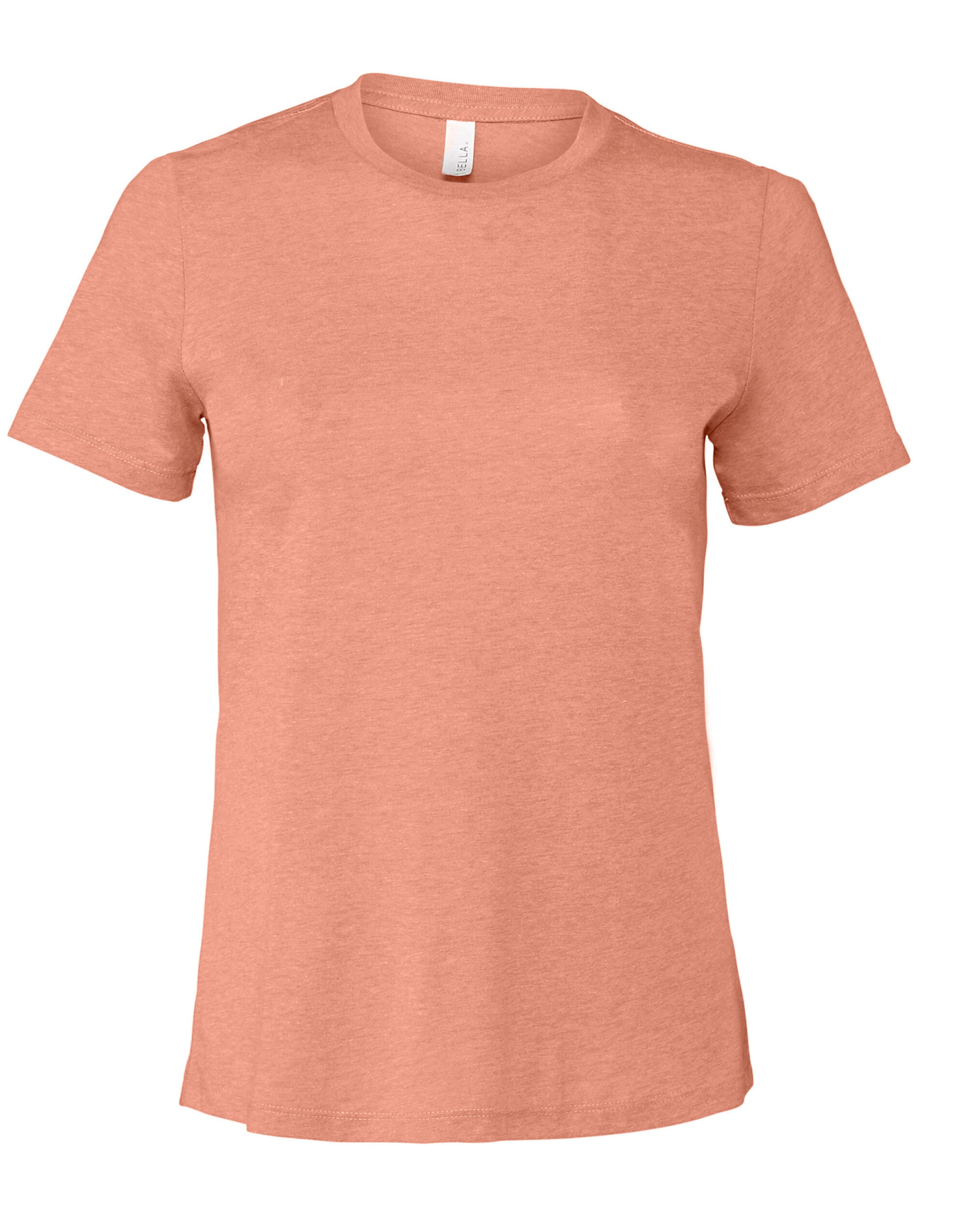 Bella Women's Relaxed Heather Jersey Short Sleeve Tee BE6400CVC