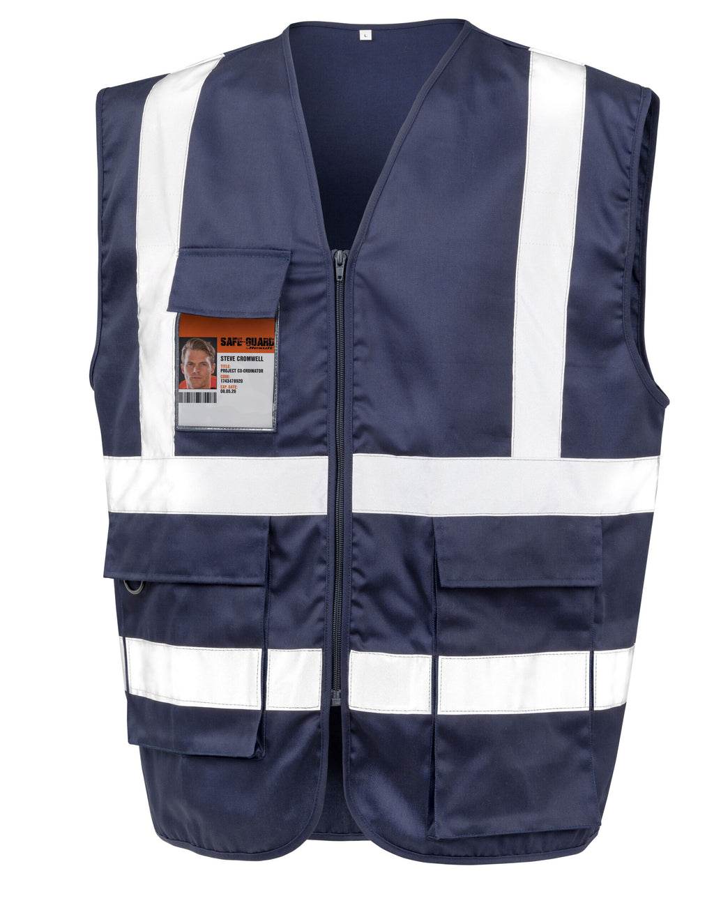 WORK-GUARD by Result Heavy Duty Polycotton Security Safety Vest R477X