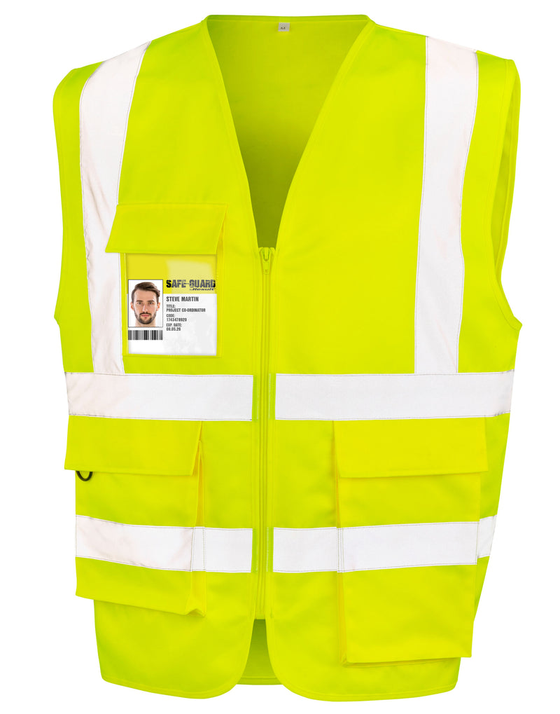 WORK-GUARD by Result Heavy Duty Polycotton Security Safety Vest R477X