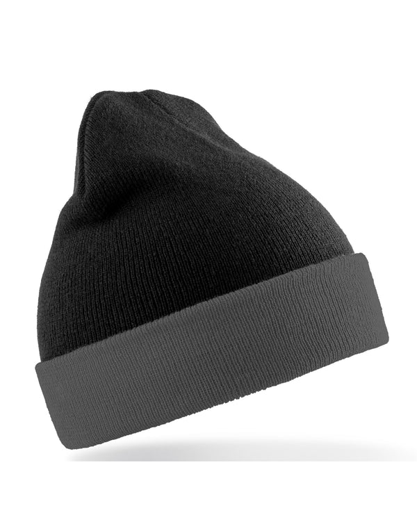 Result Genuine Recycled Recycled Black Compass Beanie RC930X