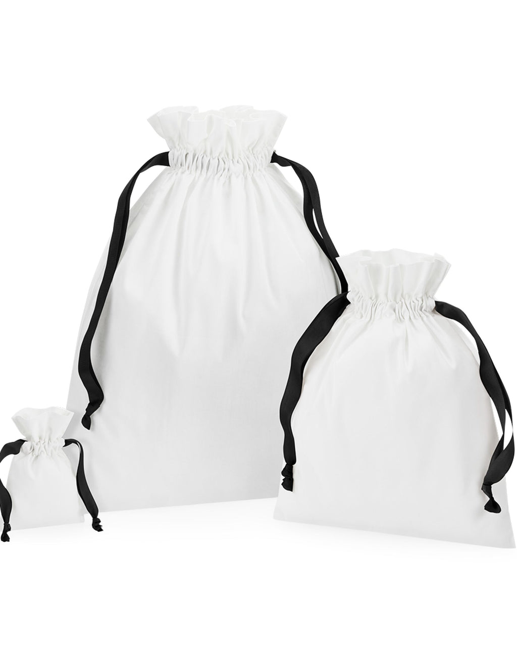Westford Mill Cotton Bag with Ribbon Cord W121
