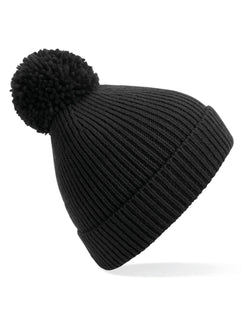 Beechfield  Engineered Knit Ribbed Pom Pom Beanie B382