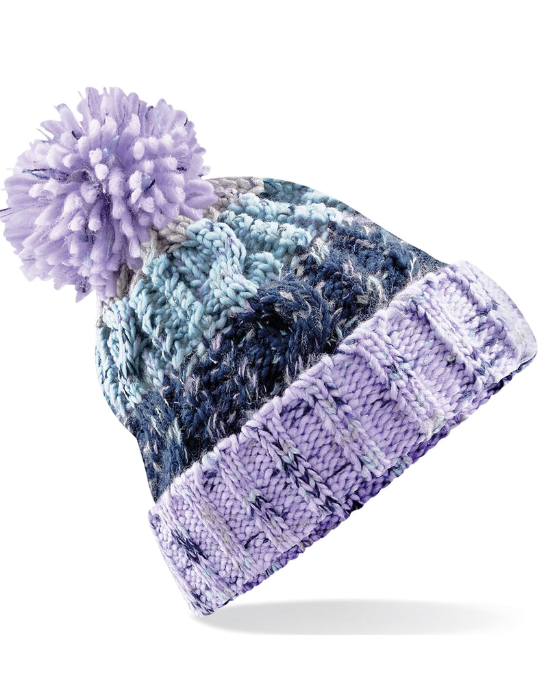 Beechfield  Corkscrew Pom Pom Beanie B486