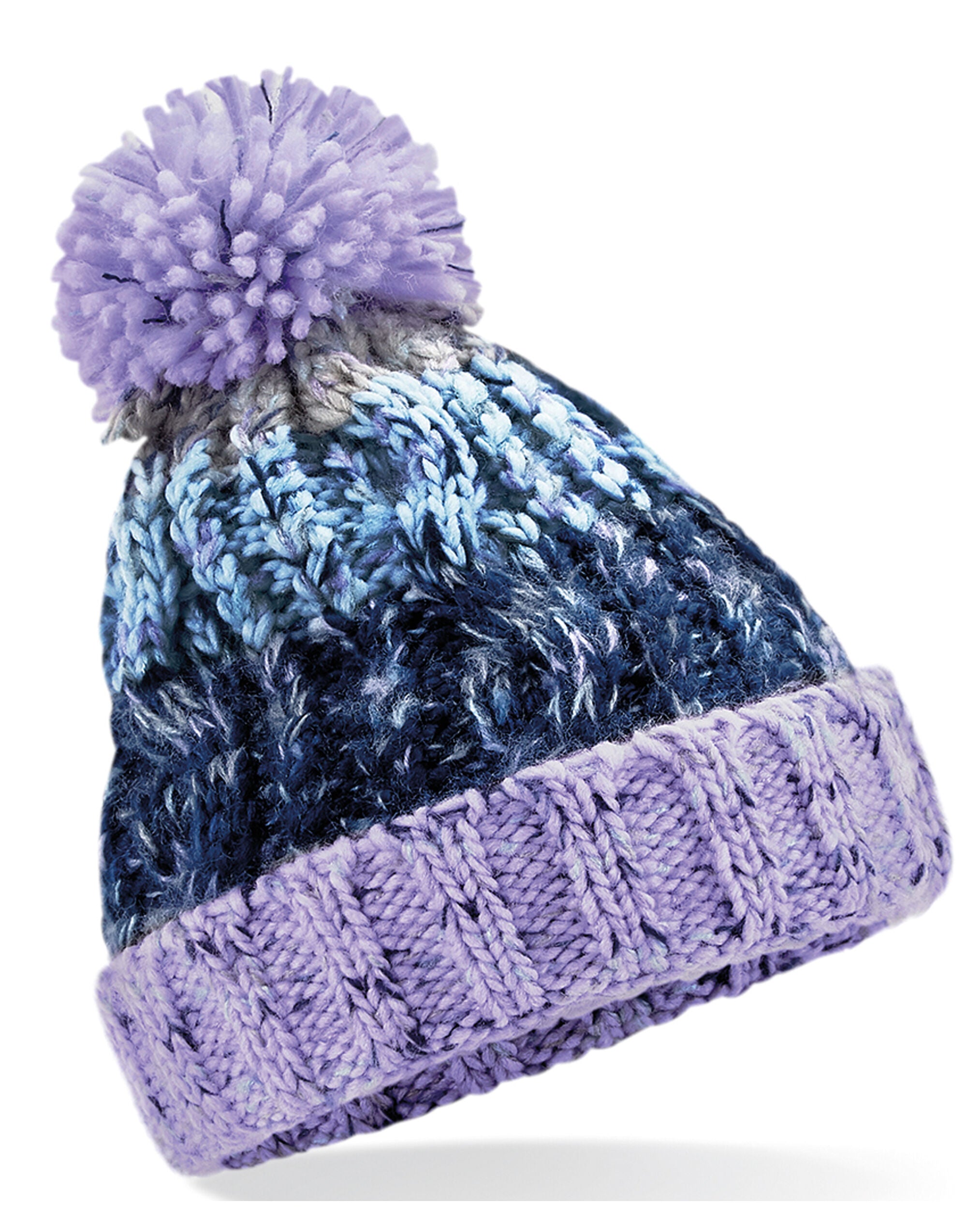 Beechfield  Junior Corkscrew Pom Pom Beanie B486B