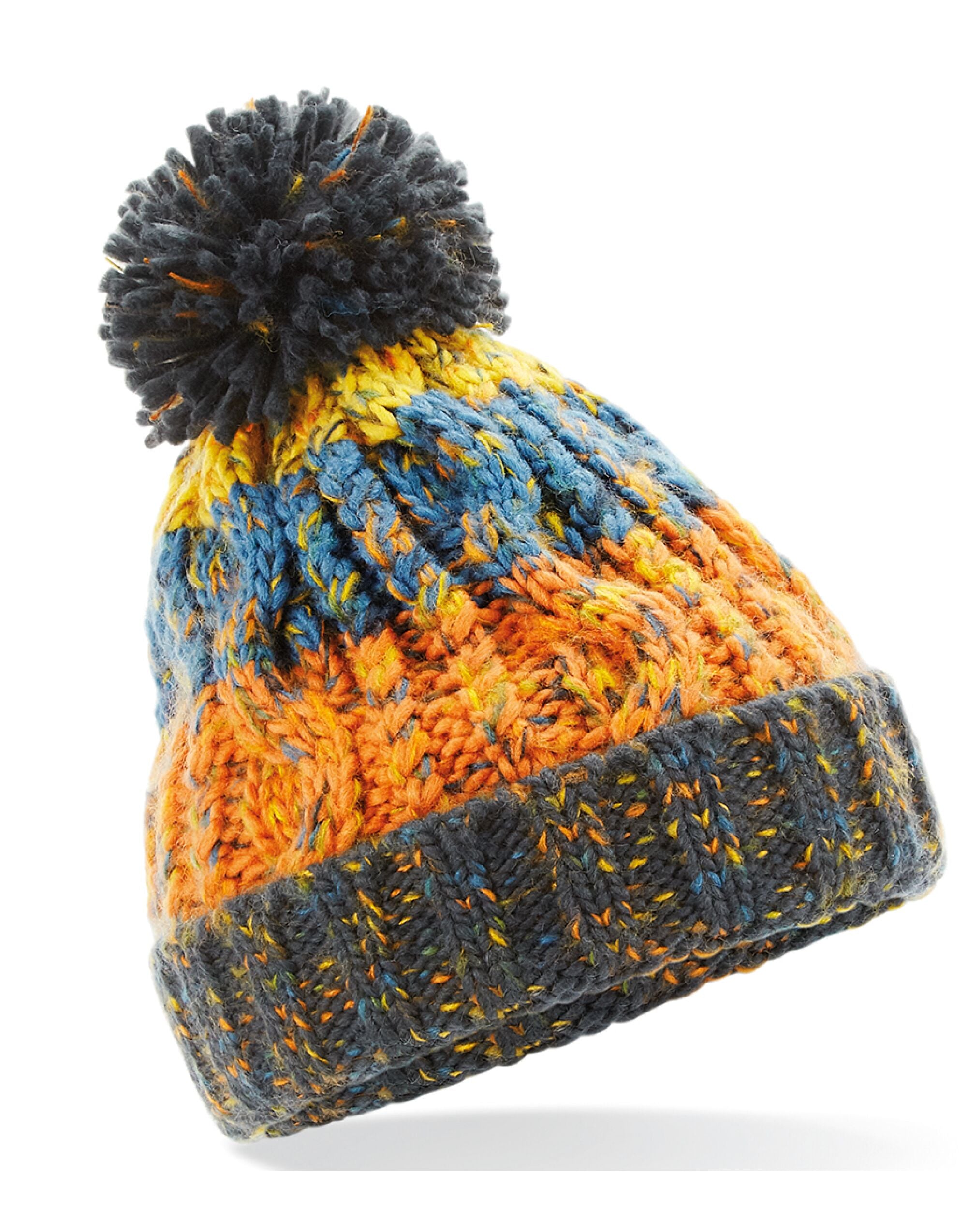 Beechfield  Junior Corkscrew Pom Pom Beanie B486B
