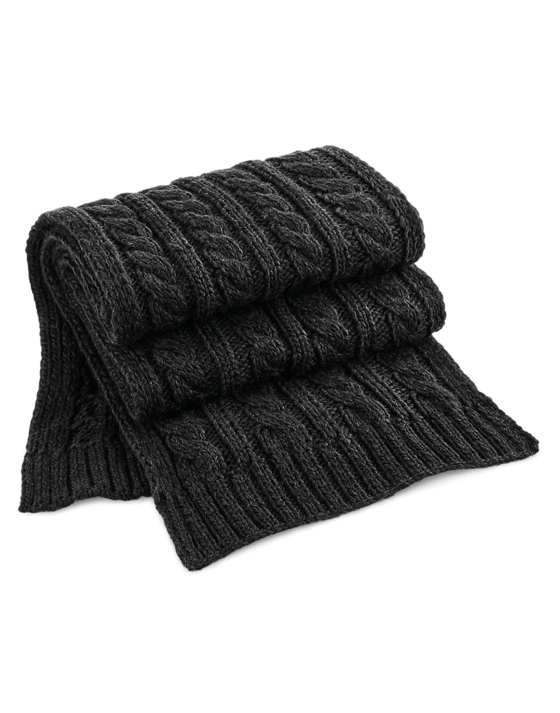 Beechfield  Cable Knit Melange Scarf B499