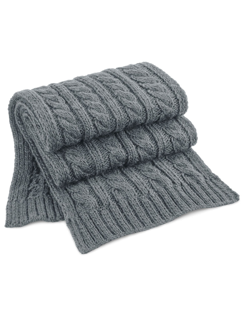 Beechfield  Cable Knit Melange Scarf B499