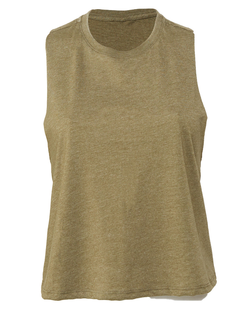 Bella Women's Racerback Cropped Tank BE6682