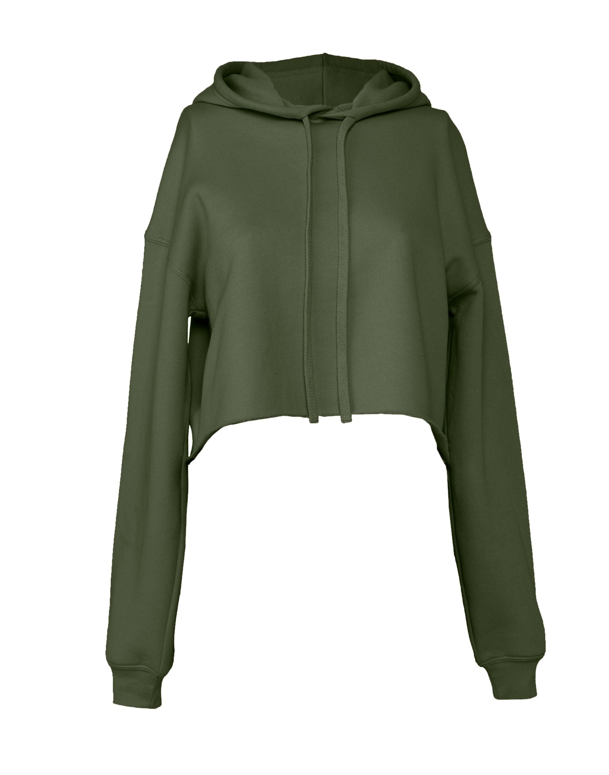 Bella Women's Cropped Fleece Hoodie BE7502